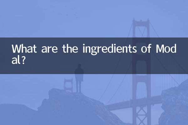 Quels sont les ingrédients du Modal ?