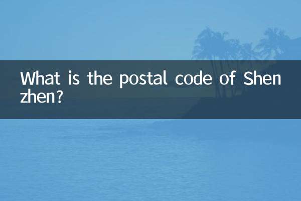 Wie lautet die Postleitzahl von Shenzhen?