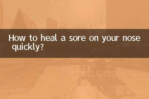 ¿Cómo curar una llaga en la nariz rápidamente?