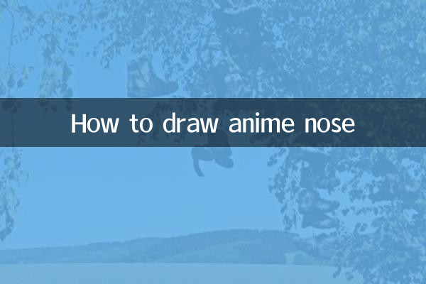 How to draw anime nose
