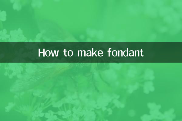 How to make fondant