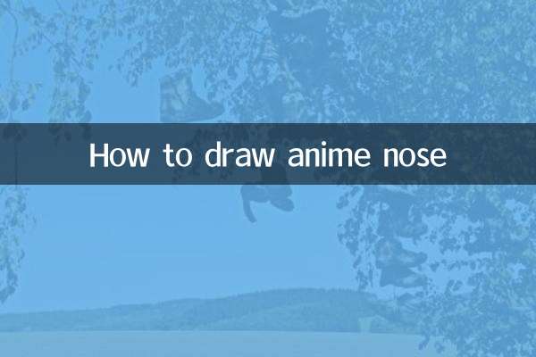 How to draw anime nose