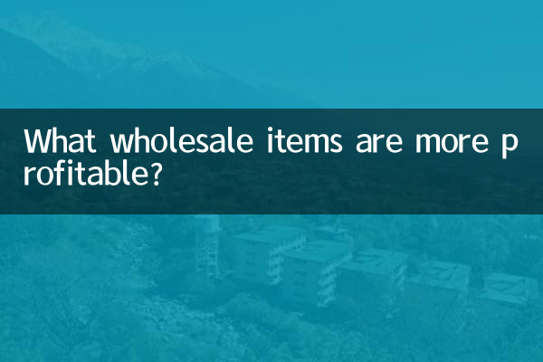 What wholesale items are more profitable?