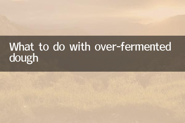 Cosa fare con un impasto troppo fermentato