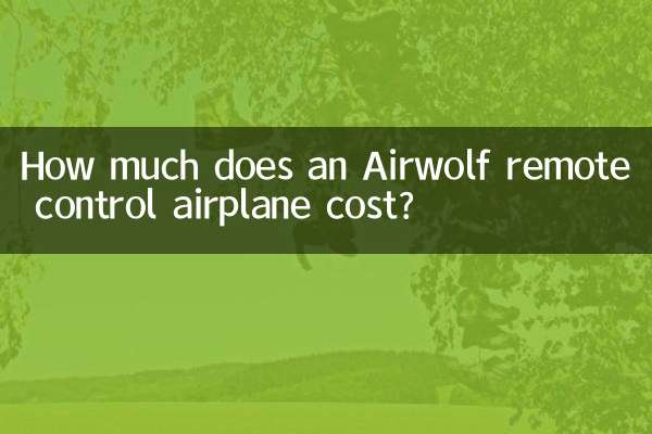 How much does an Airwolf remote control airplane cost?