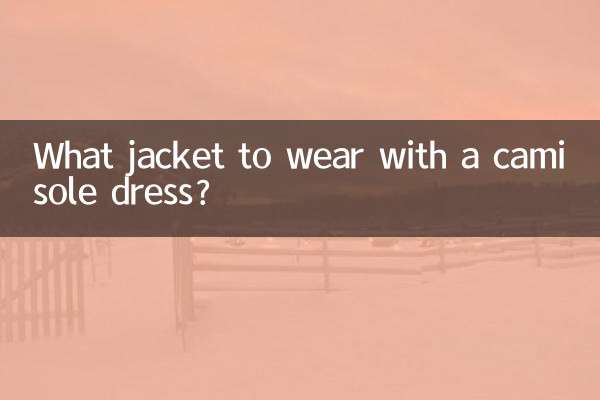 ¿Qué chaqueta llevar con un vestido camisola?