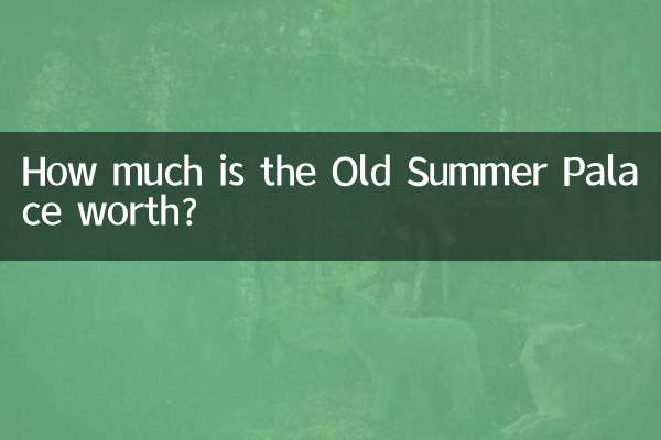 Quanto vale il Vecchio Palazzo d'Estate?