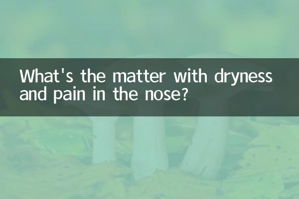 鼻子裡面乾疼是怎麼回事