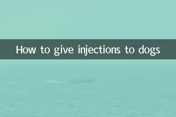 نحوه تزریق به سگ