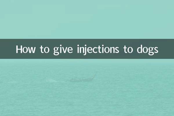 Comment administrer des injections aux chiens