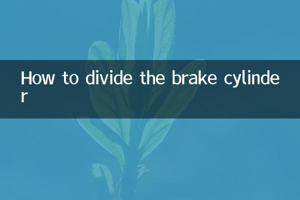 كيفية تقسيم اسطوانة الفرامل