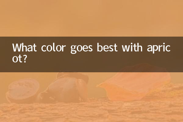 アプリコットに一番似合う色は何色でしょうか?