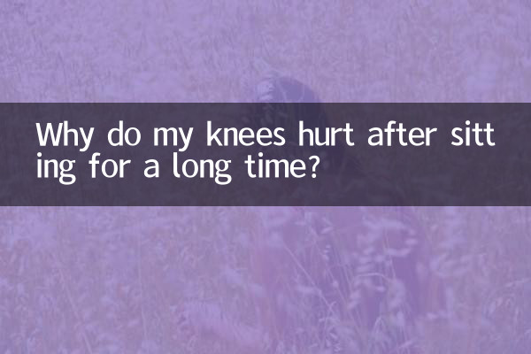 坐久了膝蓋疼是怎麼回事