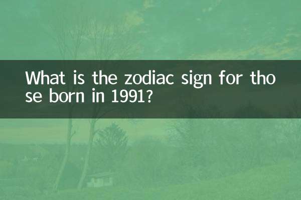 What is the zodiac sign for those born in 1991?