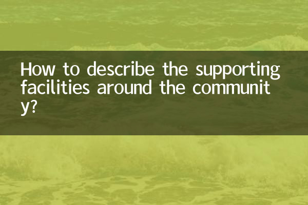 지역사회 주변의 지원 시설을 어떻게 설명할 수 있나요?