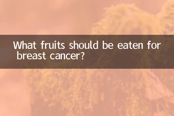 Quels fruits faut-il manger en cas de cancer du sein ?