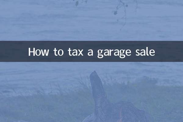 Come tassare una vendita di garage