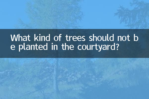 中庭に植えてはいけない木は何ですか？