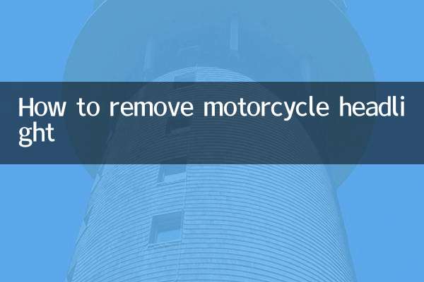 Como remover o farol da motocicleta