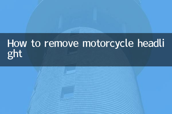 摩托大灯怎么拆