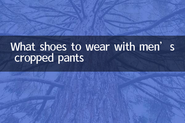 Welche Schuhe trägt man zu verkürzten Herrenhosen?