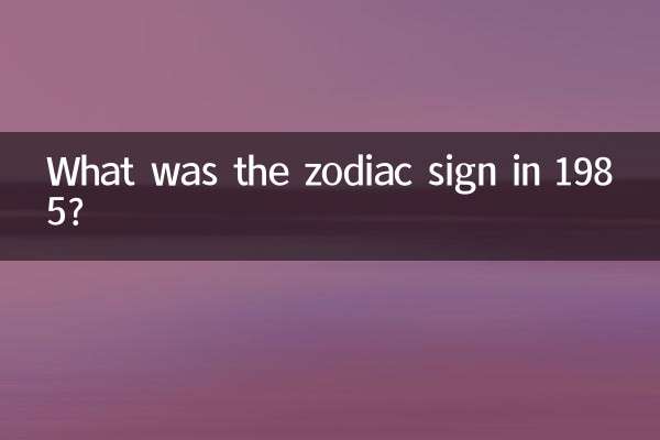1985 में राशि चक्र क्या था?