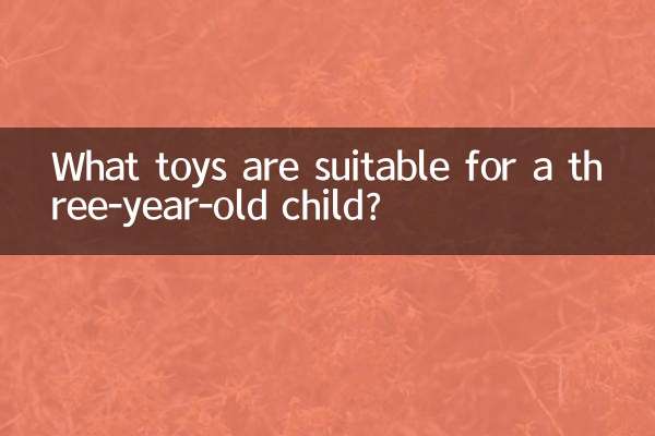 Welche Spielzeuge eignen sich für ein dreijähriges Kind?