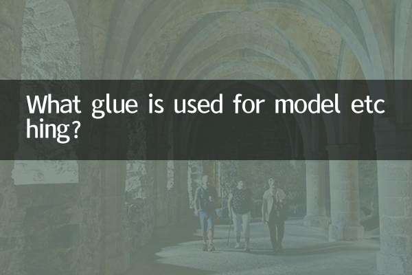 What glue is used for model etching?