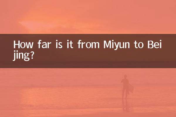 ¿A cuánta distancia está Miyun de Pekín?