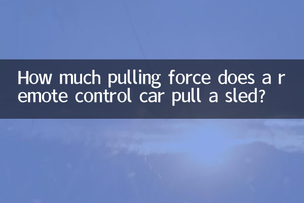 Mit welcher Zugkraft zieht ein ferngesteuertes Auto einen Schlitten?