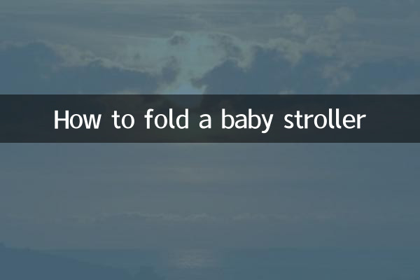 Comment plier une poussette bébé