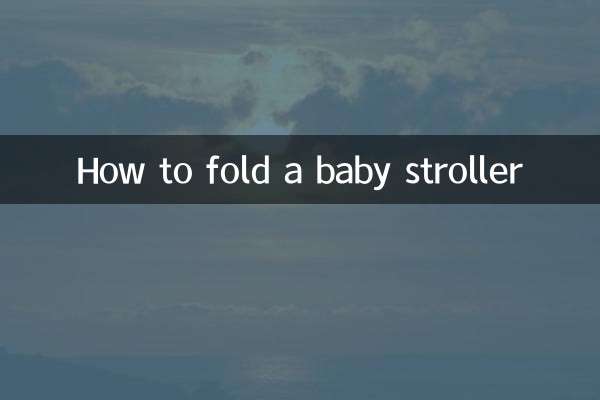 Comment plier une poussette bébé