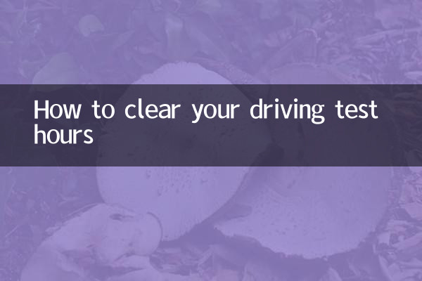 Как очистить часы экзамена по вождению