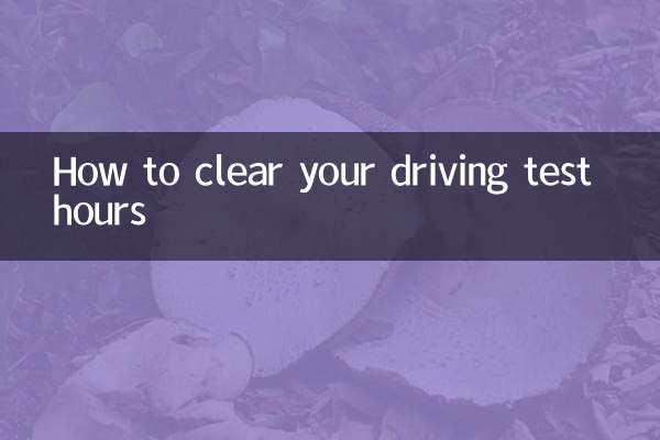 Как очистить часы экзамена по вождению
