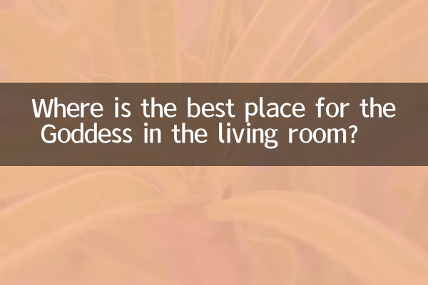Where is the best place for the Goddess in the living room?