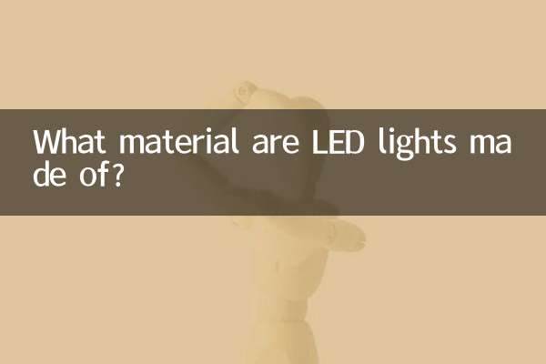 چراغ های ال ای دی از چه موادی ساخته شده اند؟