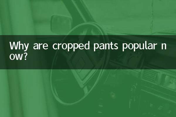 क्रॉप्ड पैंट अब लोकप्रिय क्यों हैं?