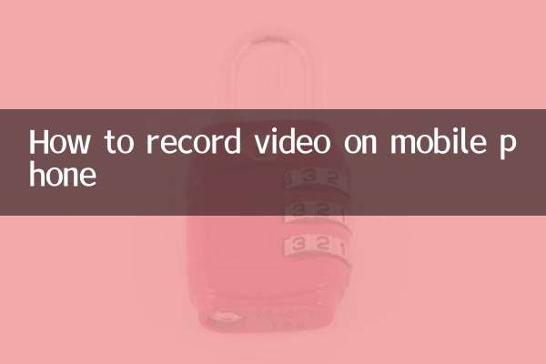 Cómo grabar vídeo en el teléfono móvil