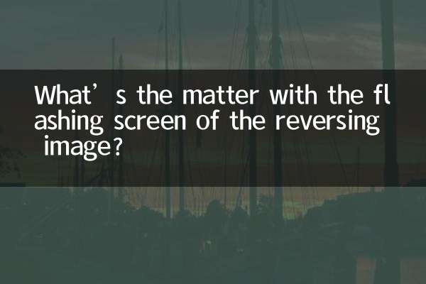 ¿Qué pasa con la pantalla parpadeante de la imagen de marcha atrás?