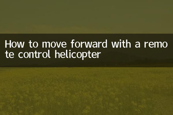 How to move forward with a remote control helicopter
