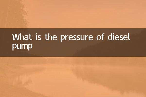 Was ist der Druck der Dieselpumpe?