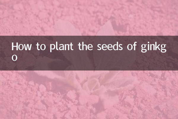 How to plant the seeds of ginkgo