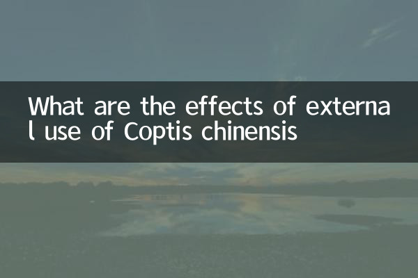 تأثیر استفاده خارجی از Coptis chinensis چیست
