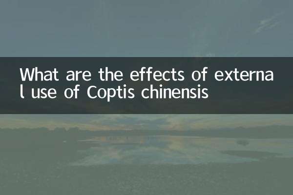 Was sind die Auswirkungen der externen Verwendung von Coptis chinensis