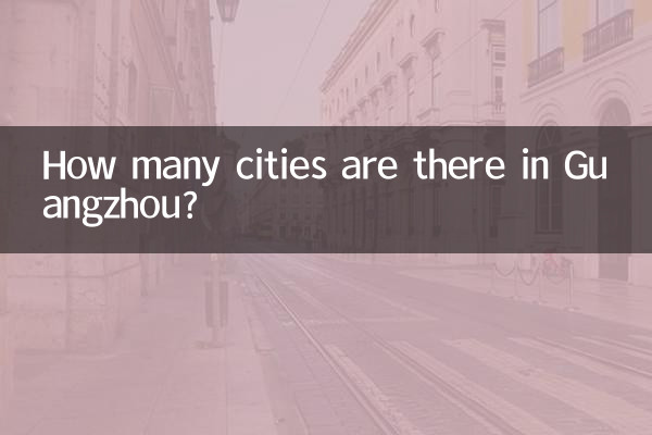 Quante città ci sono a Guangzhou?