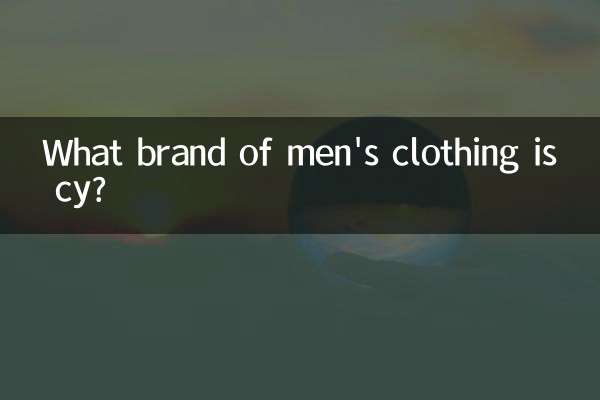 What brand of men's clothing is cy?