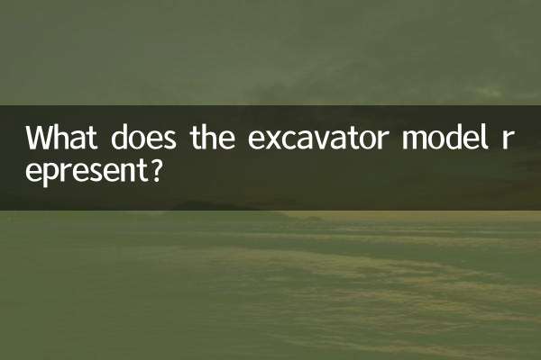 ¿Qué representa el modelo de excavadora?