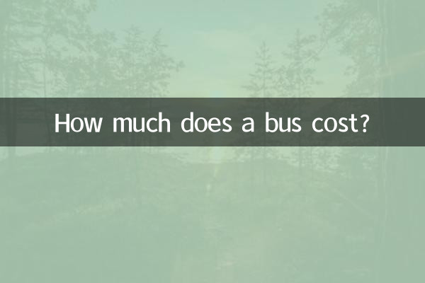 How much does a bus cost?