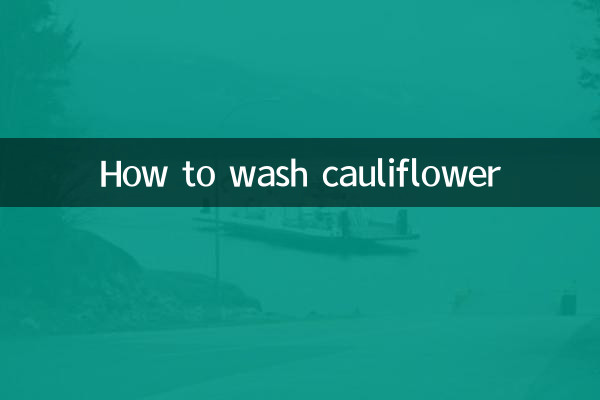 نحوه شستن گل کلم