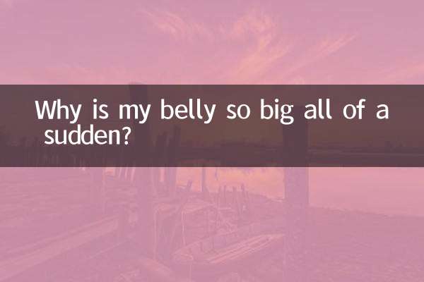 Por que minha barriga ficou tão grande de repente?